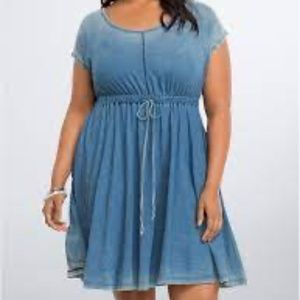 Torrid Mineral Wash Tee Dress - Size 1x